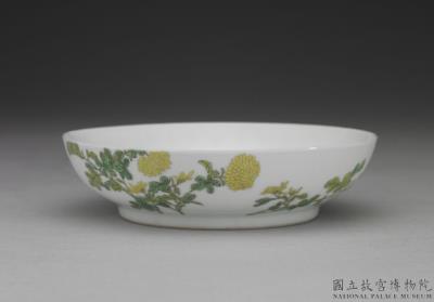 图片[2]-Dish with chrysanthemum in falangcai painted enamels, Qing dynasty, Yongzheng reign 1723-1735-China Archive